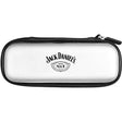 White slim darts case with zippered closure, straight-on view, isolated on white background for dart storage and protection