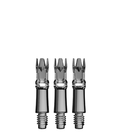 L-Style L-System spare shafts – Clear Black, 190 length, set of 3