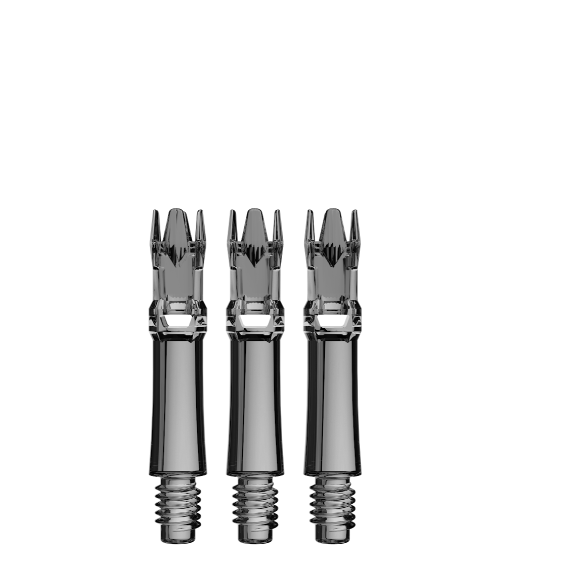 L-Style L-System spare shafts – Clear Black, 225 length, set of 3