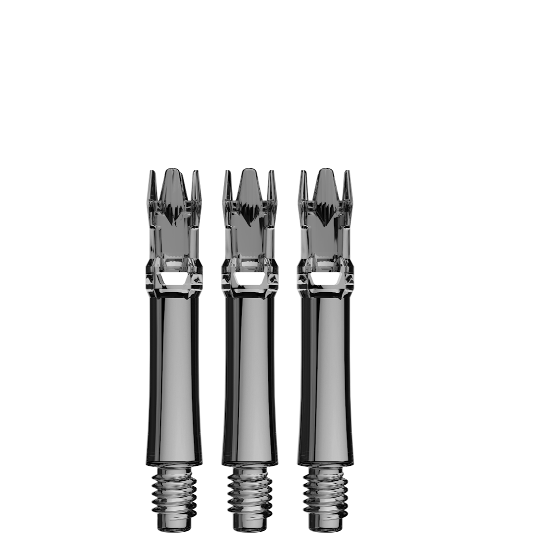 L-Style L-System spare shafts – Clear Black, 260 length, set of 3