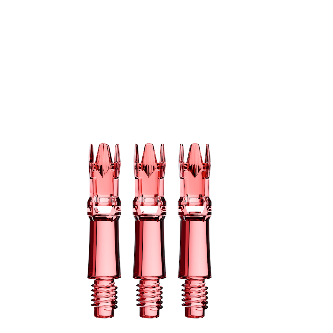 L-Style L-System spare shafts – Clear Red, 190 length, set of 3