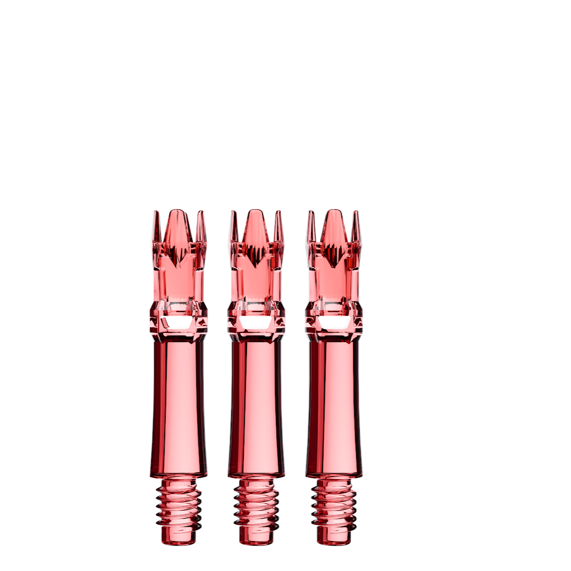 L-Style L-System spare shafts – Clear Red, 225 length, set of 3