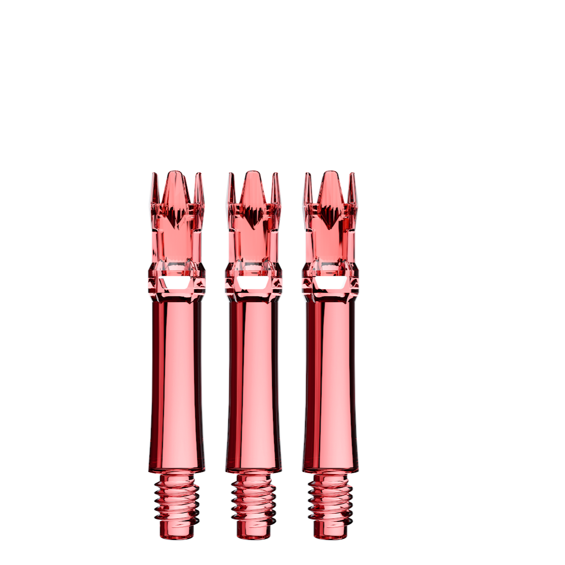 L-Style L-System spare shafts – Clear Red, 260 length, set of 3