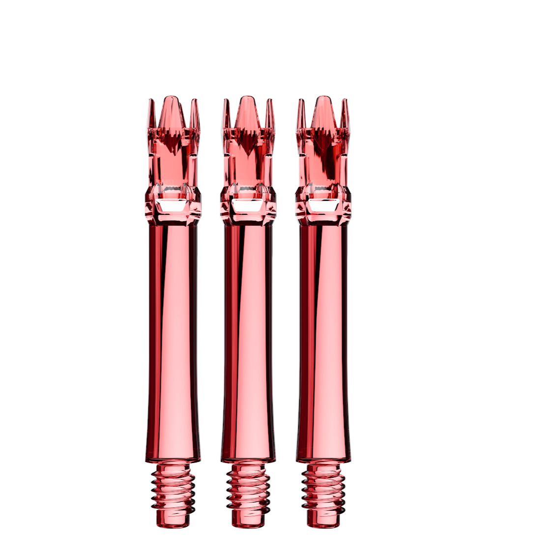 L-Style L-System spare shafts – Clear Red, 330 length, set of 3