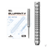 Mission BLUPRNT SKTCH 90% tungsten darts - packaging and barrel