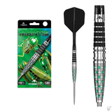 Mission Mantis 95% tungsten darts - packaging, assembled dart and barrel close-up