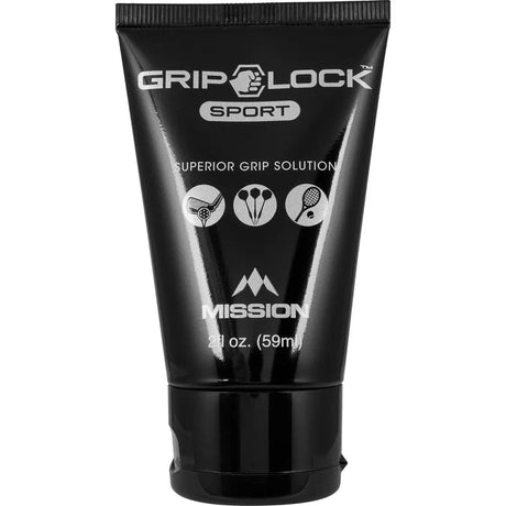 Grip Lock Sport hand liquid tube for darts, full product view, isolated on white, label highlights superior grip for dart players