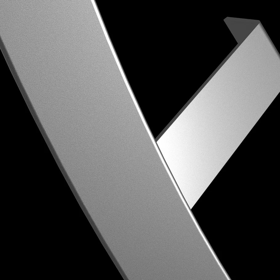 Macro close-up of dartboard lighting frame showing silver metallic texture and curved bracket detail