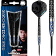 95% tungsten steel tip darts in retail packaging with close-up on torpedo barrel grip and panda-themed flight