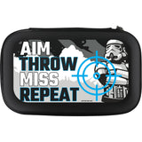 Original Stormtrooper Aim Throw Miss Repeat darts case in black EVA with Stormtrooper and targeting reticle artwork