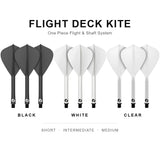 Shot Flight Deck Kite - available in Black, White and Clear, in Short, Intermediate and Medium