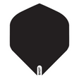 Shot Black No.2 standard dart flights, set of 3, 100 micron