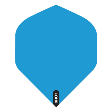 Shot Blue No.2 standard dart flights, set of 3, 100 micron