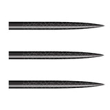 Shot Future Knights steel tip dart points, three shown on a white background