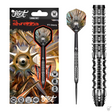 Shot Gnarly Shredda Turbo Point 90% tungsten darts – packaging, full dart and barrel close-up