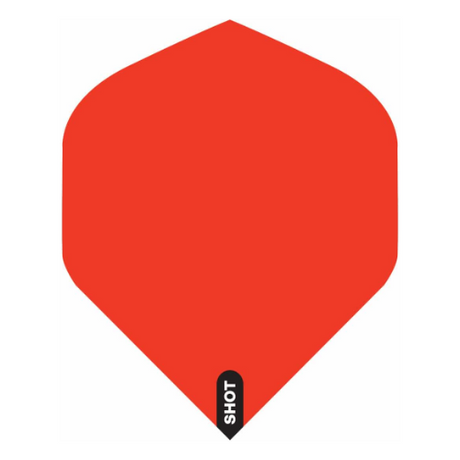 Shot Red No.2 standard dart flights, set of 3, 100 micron