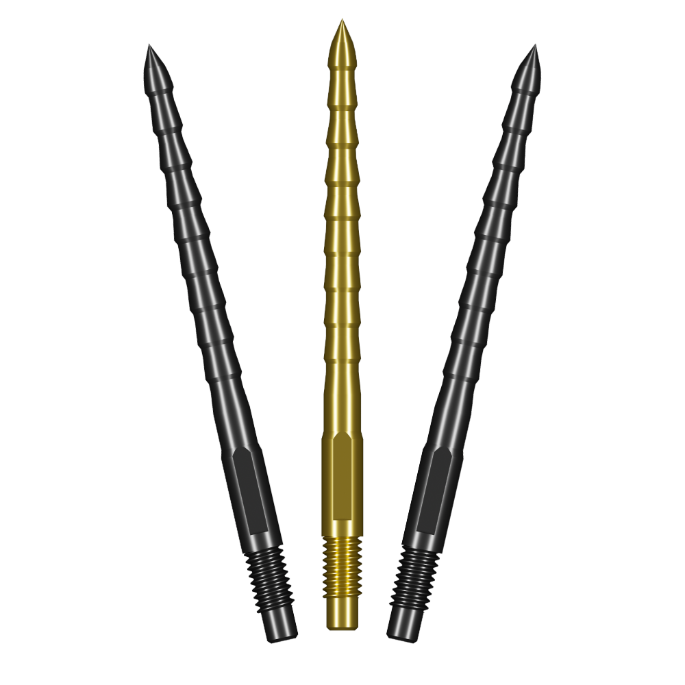 Shot Turbo RS steel tip dart points – gold and black