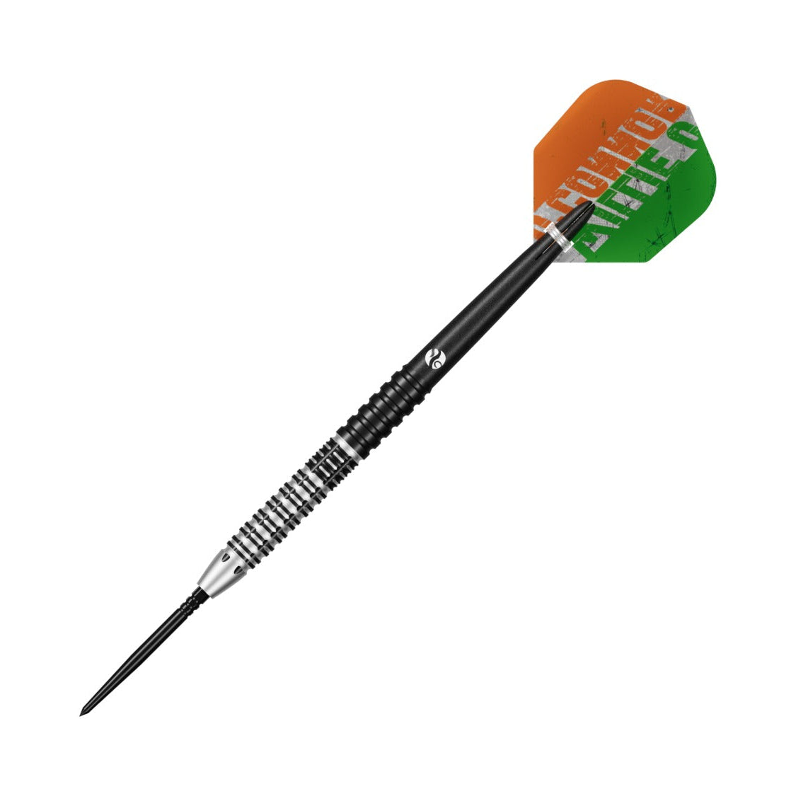 Shot Willie O'Connor Magpie Turbo Point 90% tungsten darts – angled view of the full darts
