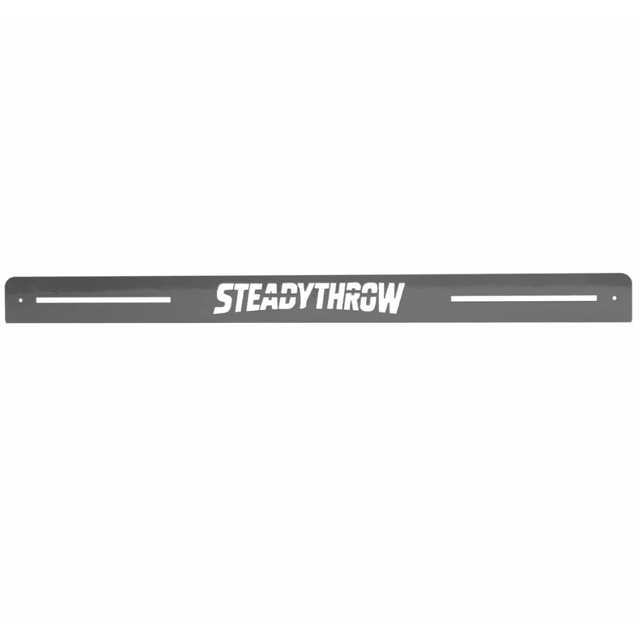 Top-down view of the SteadyThrow Lite Mini showing the cut-out SteadyThrow branding