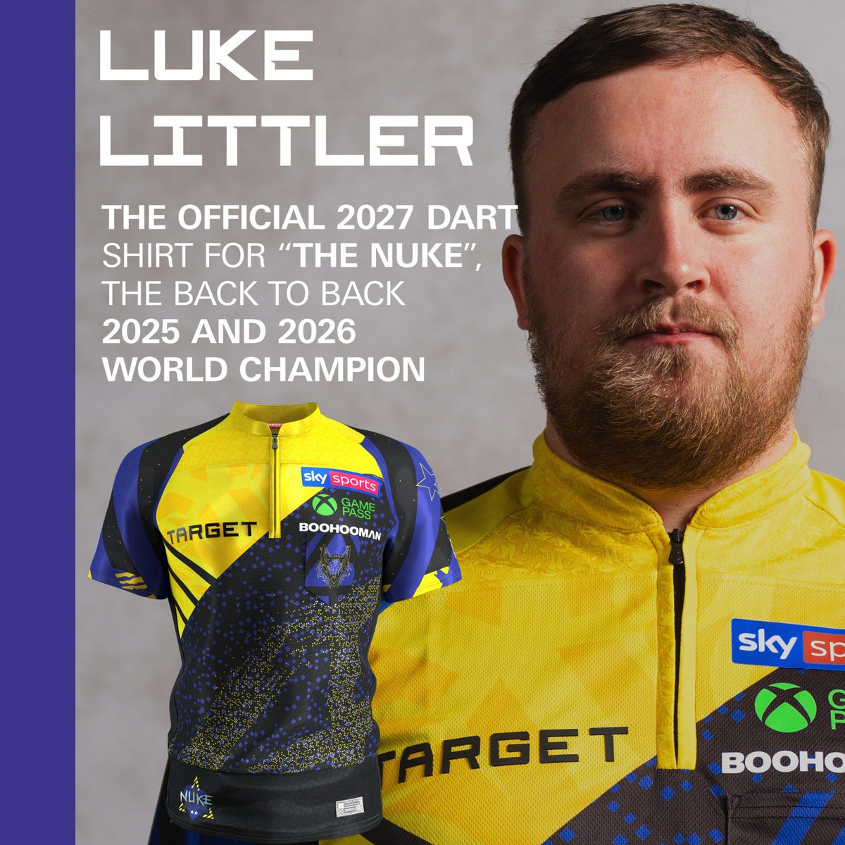 Target Luke Littler 2027 darts shirt, view 2