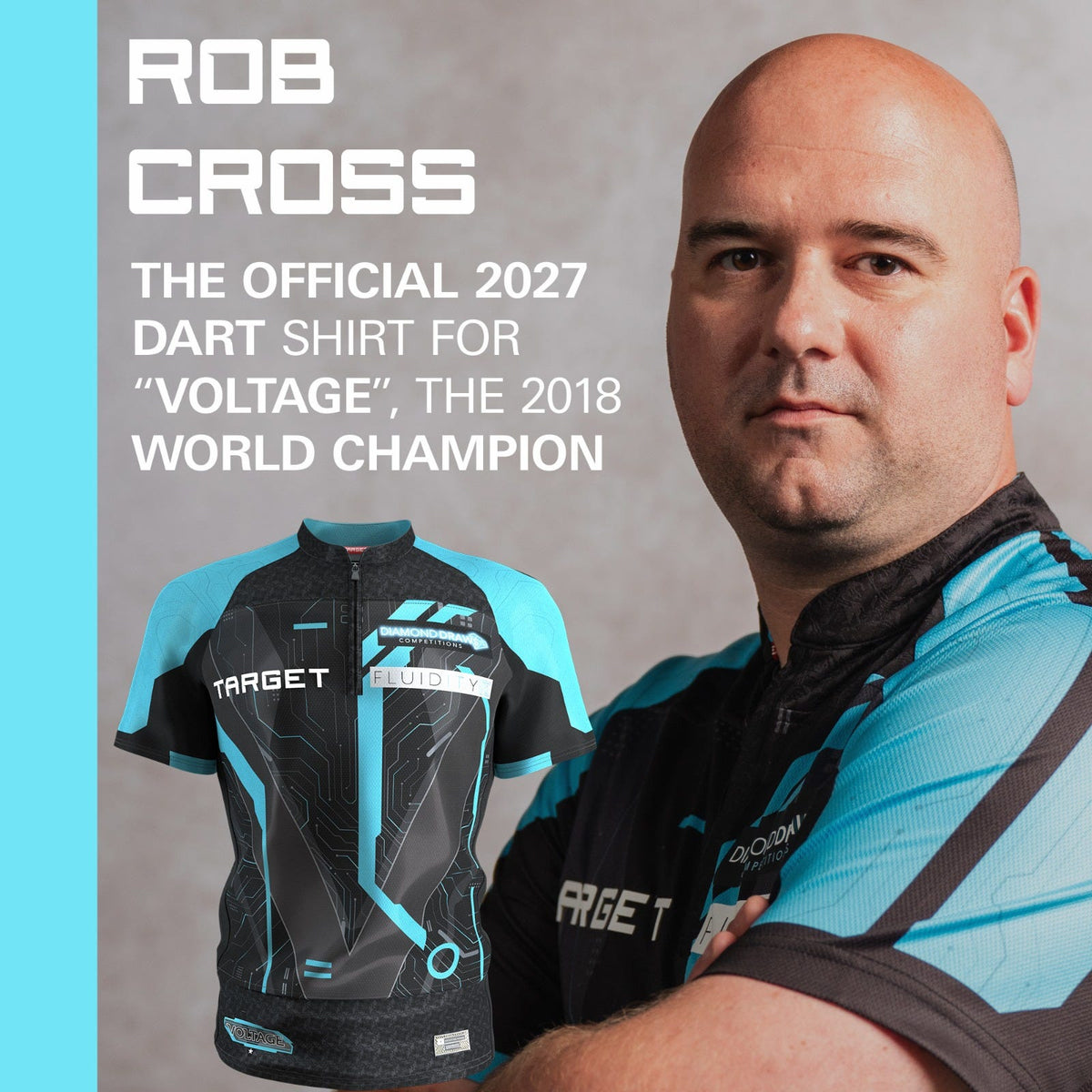Target Rob Cross 2027 darts shirt, view 2
