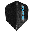 Target Adrian Lewis G4 Pro Ultra No.6 dart flight upright on a white background, black design