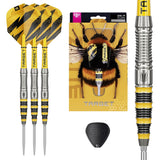 Target Buzz 03 darts set of three with retail packaging and barrel close-up
