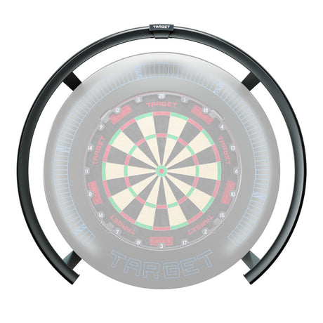 Target Corona Vision 2 Dartboard Light fitted around a dartboard