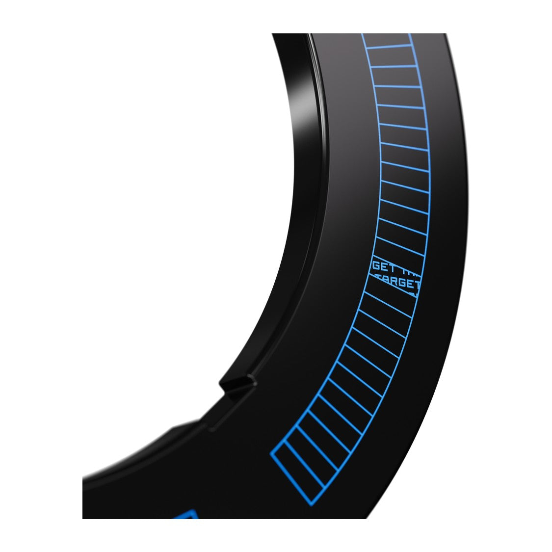 Target Corona Vision Notched Surround – close-up of the blue line detail