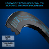 Target Corona Vision Notched Surround – lightweight ribbed back, 120mm wide and 35mm thick