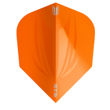 Single orange No.6 dart flight full view on white background, showing embossed design and Pro Ultra text, ideal for dart setup