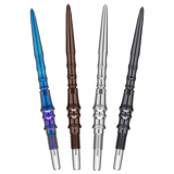 Target Japan Premium Swiss Points fanned in all four finishes - blue, silica, silver and black - on a white background