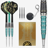 Target Japan The Rising Miracle limited edition set – three assembled darts with champions packaging and barrel close-up