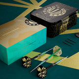 Target Japan The Rising Miracle limited edition darts with champions tin, spare points and gold artwork packaging