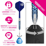Target Japan Sereno G3 Swiss Point locking system – patented fitting with Swiss Point tool for fast point changes