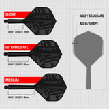 Target K-Flex Black No.2 – short, intermediate and medium shaft lengths