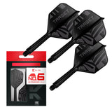 Target K-Flex Black No.6 intermediate – three integrated flights and shafts with packaging