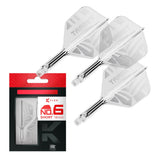 Target K-Flex Clear No.6 short – three integrated flights and shafts with packaging