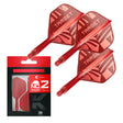 Target K-Flex Red No.2 short – three integrated flights and shafts with packaging