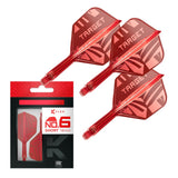 Target K-Flex Red No.6 short – three integrated flights and shafts with packaging