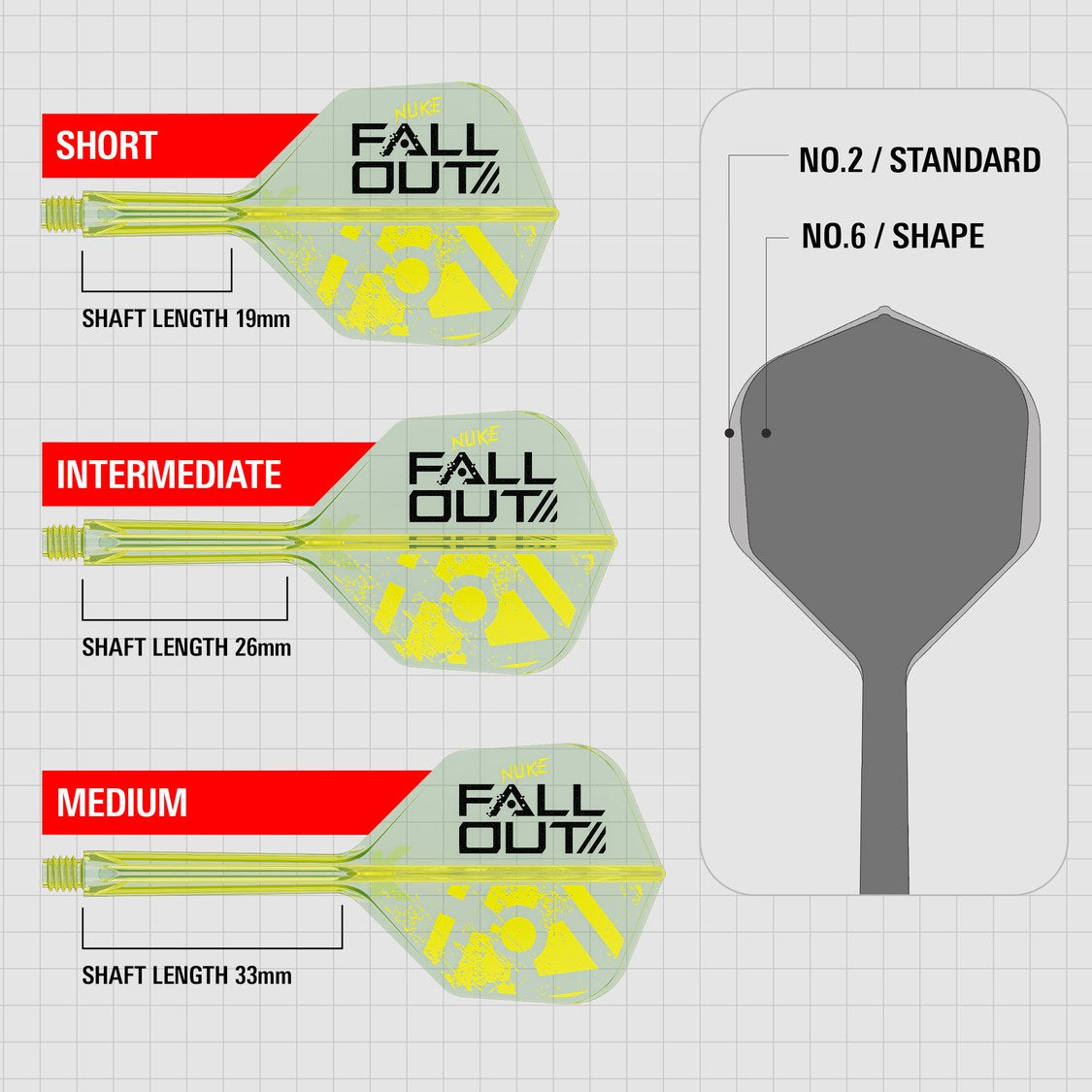 Target Luke Littler Fallout K-Flex No.6 – short, intermediate and medium shaft lengths