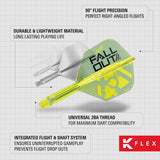 K-Flex features – 90 degree flight precision, durable lightweight material and universal 2BA thread