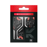 K-Flex No.2 dart flights and shafts set in retail packaging, ASP serpent design, standard short 19mm, isolated on white background