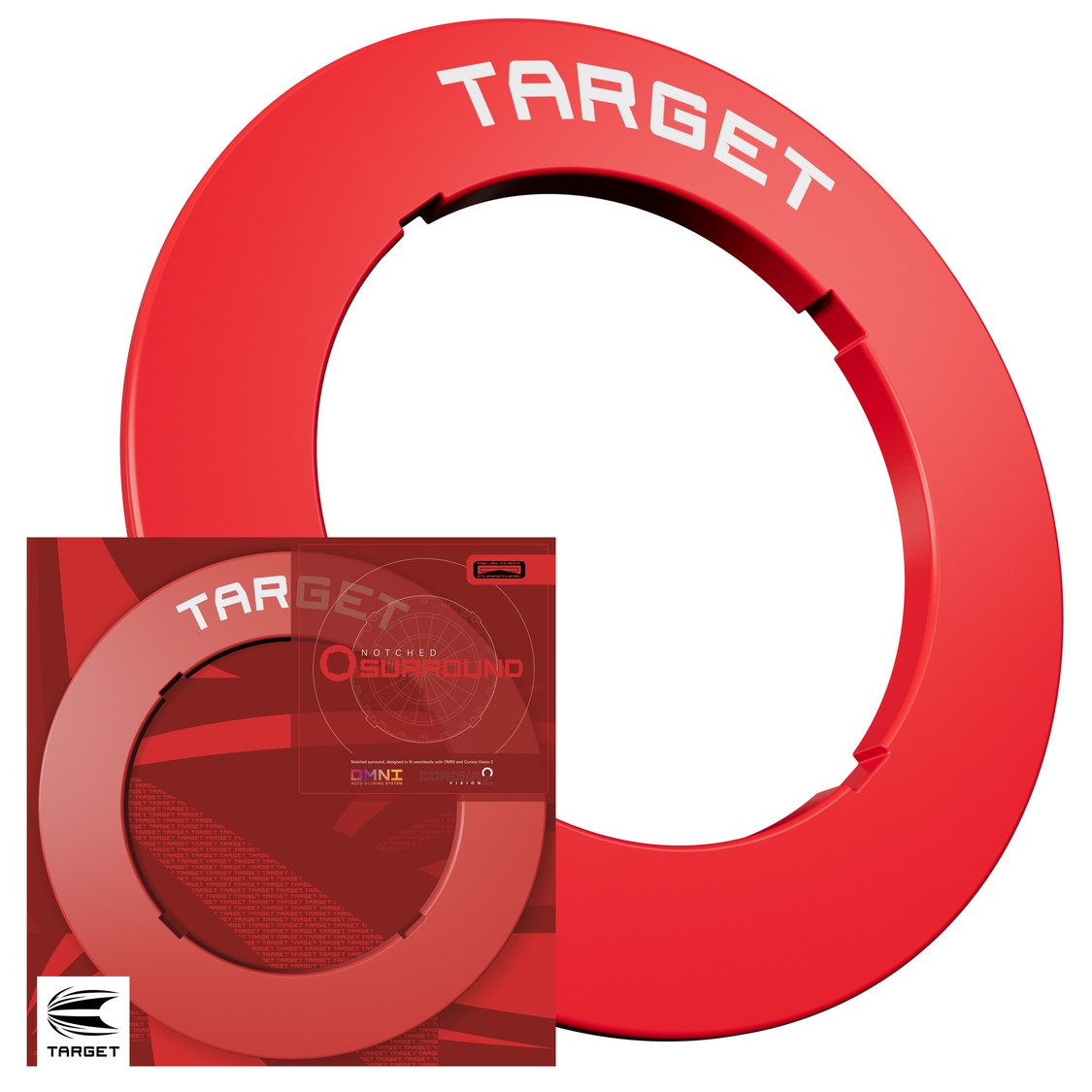 Target Notched Surround in red with retail packaging