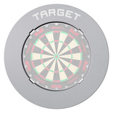 Target Notched Surround in grey fitted around a dartboard
