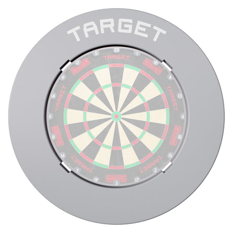 Target Notched Surround in grey fitted around a dartboard