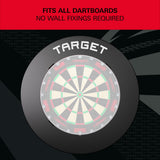 Target Notched Surround in black – fits all dartboards, no wall fixings required