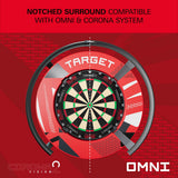 Target Patterned Notched Surround in red patterned – notched design compatible with Omni and Corona Vision systems
