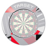 Target Patterned Notched Surround in grey patterned fitted around a dartboard