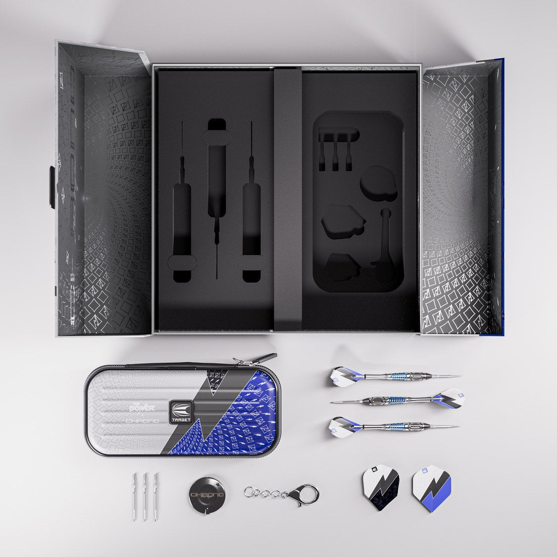 Target Power Chrono presentation box with wallet, darts and accessories